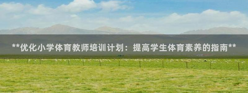 焦点娱乐负责人：**优化小学体育教师培训计划：提高学