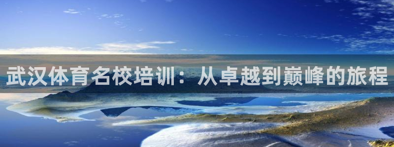 焦点娱乐app下载官网苹果版：武汉体育名校培训：从卓